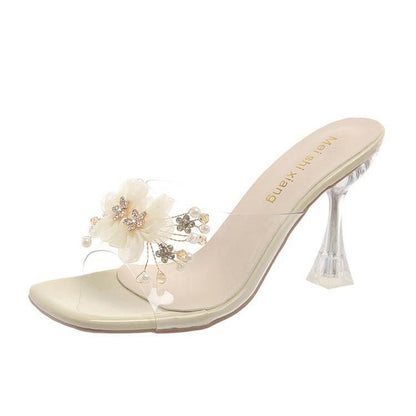 Buycenter Trendy Transparent Slippers - Stylish Open Toe Flip-Flops - Buy Center