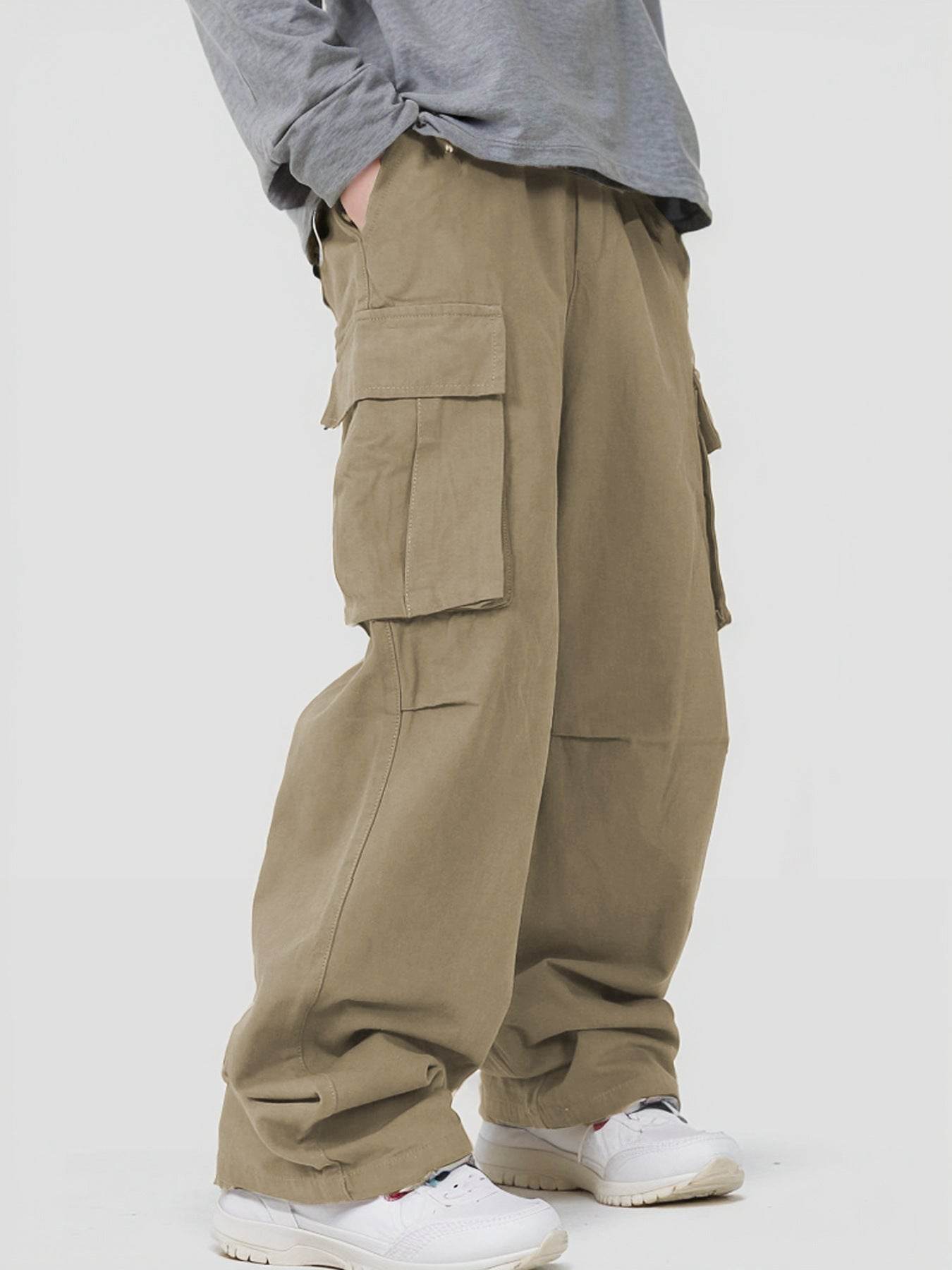 BuyCenter Three-Dimensional Pocket Overalls - Casual Lace-Up Pants 2025 - Buy Center