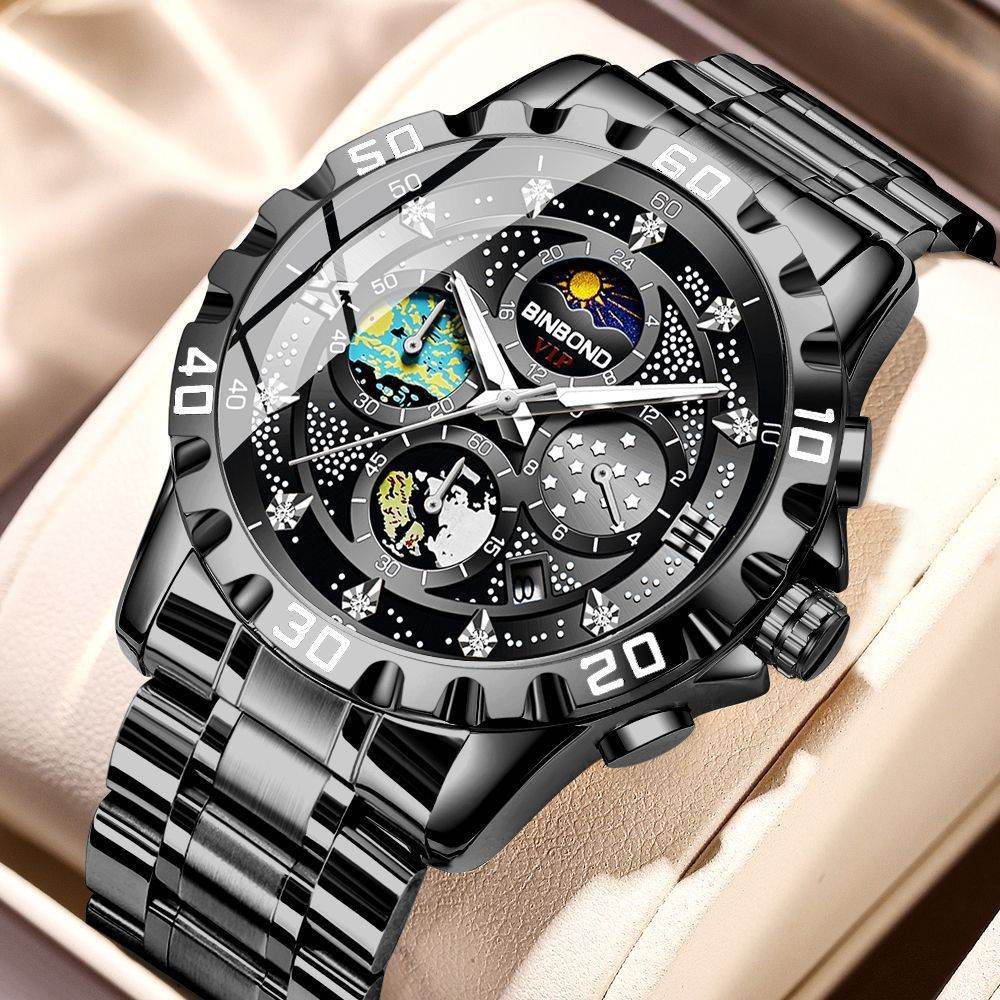 Stylish Quartz Business Watch - Sleek 11mm Thin, Waterproof Design - Buy Center