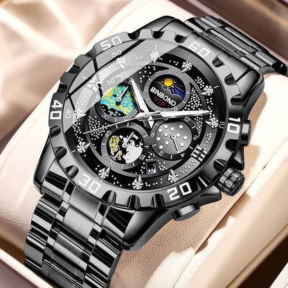 Stylish Quartz Business Watch - Sleek 11mm Thin, Waterproof Design - Buy Center