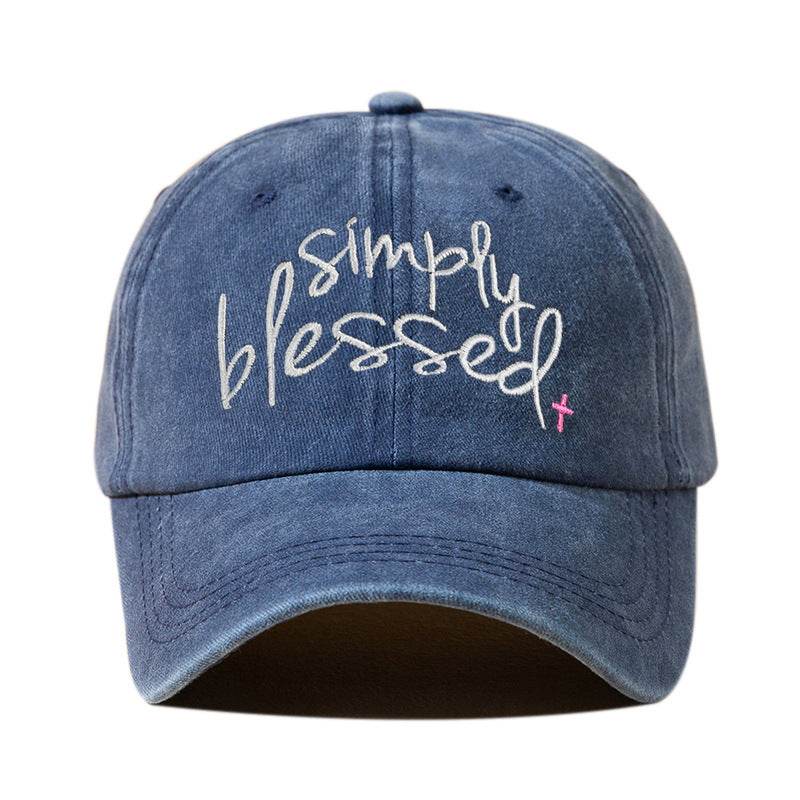 Simply Blessed Wide Brim Cap - Stylish Sunshade Accessory for Women - Buy Center