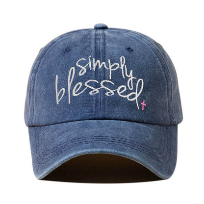 Simply Blessed Wide Brim Cap - Stylish Sunshade Accessory for Women - Buy Center