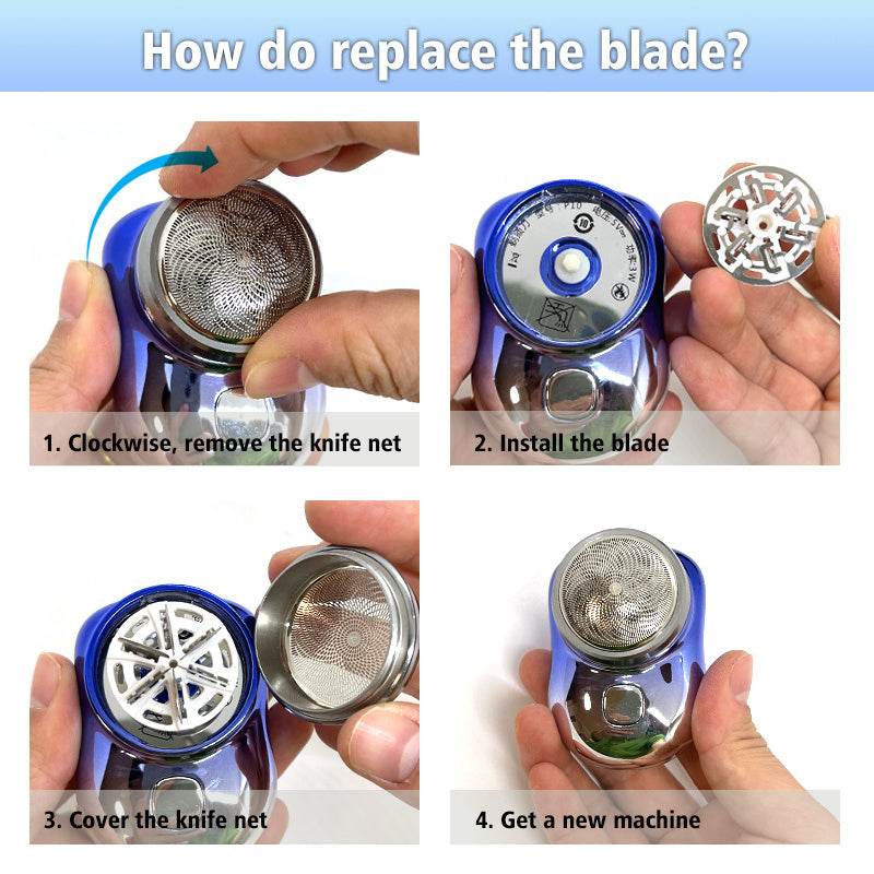 Mini Portable Electric Shaver - Fast Charging, Wet & Dry Suitability - Buy Center
