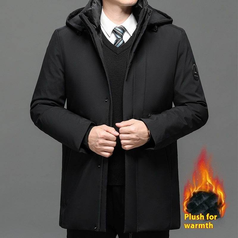 Men's Thickened Plus Size Jacket - Warm Cotton Coat for Stylish Winter 2025 - Buy Center