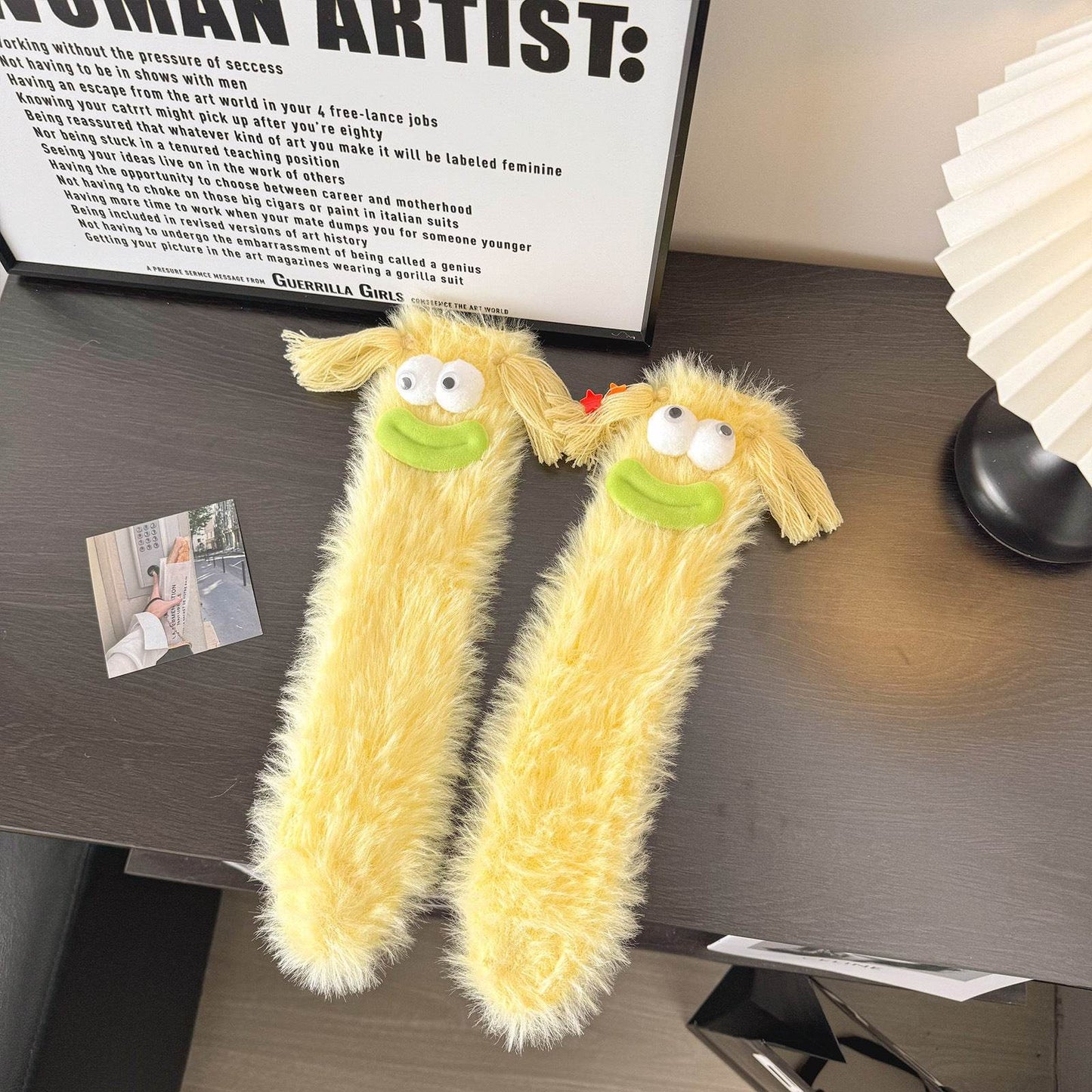 Funny Plush Thermal Mid-Calf Socks for Women - Cozy & Stylish Designs - Buy Center