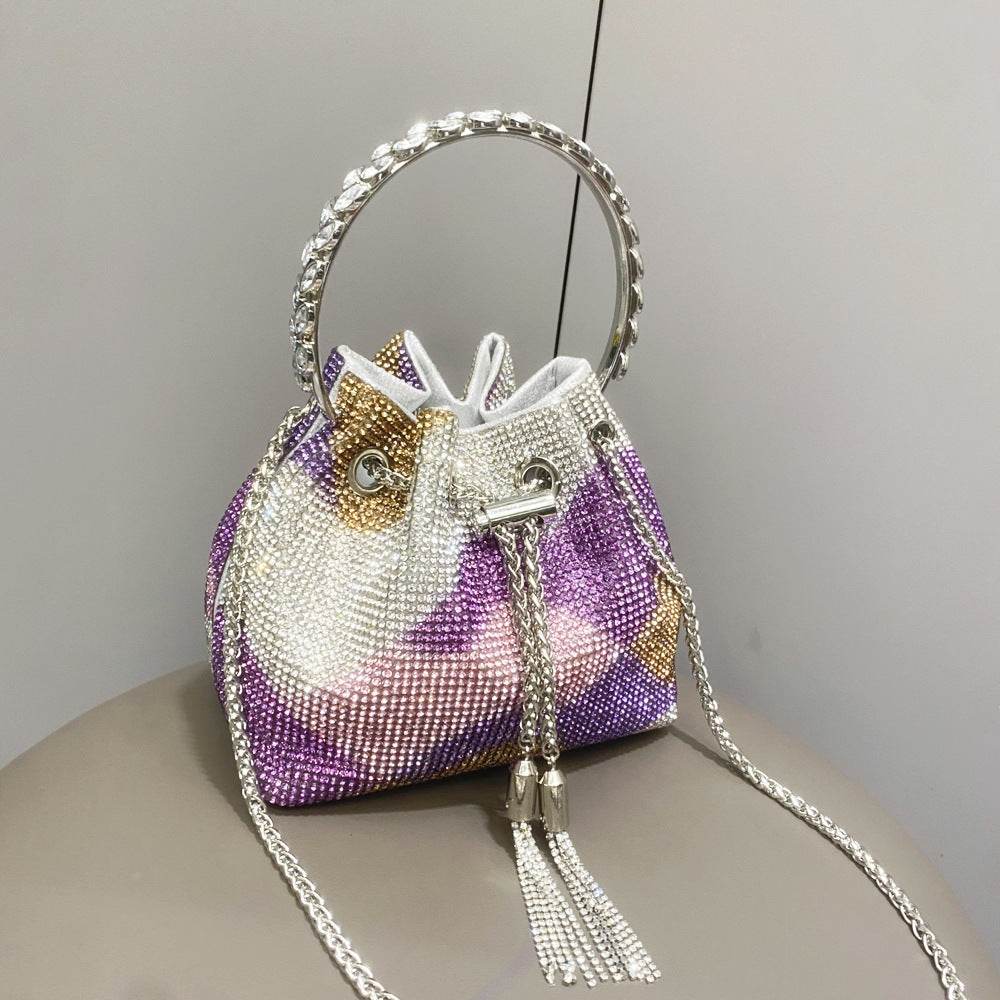 Shiny Diamond Handbag for Women - Stylish Evening Bag in Vibrant Colors - Buy Center
