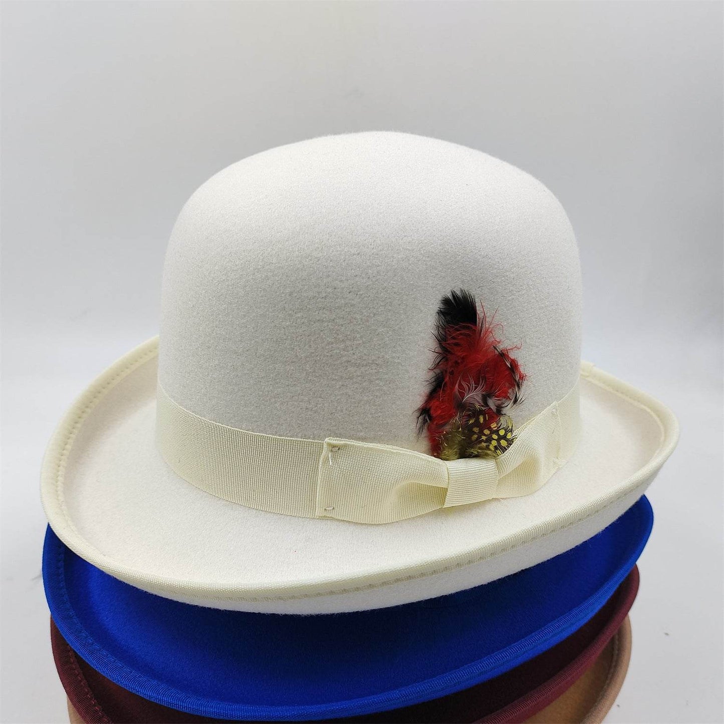 Men's Billycock Felt Hat - Stylish, Breathable, Sun Protection Fedora - Buy Center