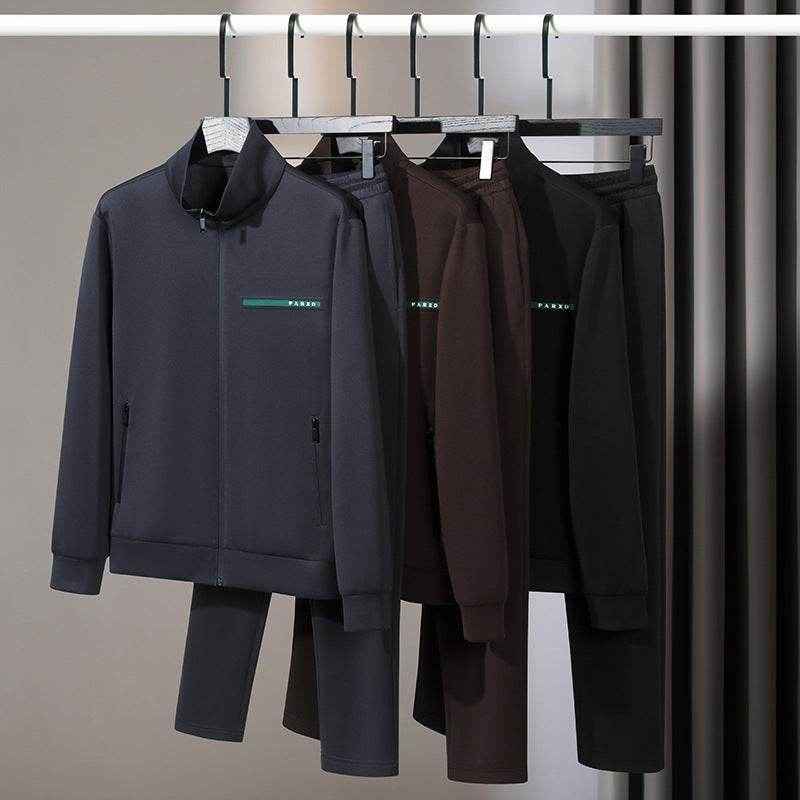 High-End Men's Casual Sports Suit - Stylish Long Sleeves & Premium Fit