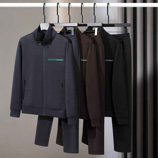 High-End Men's Casual Sports Suit - Stylish Long Sleeves & Premium Fit