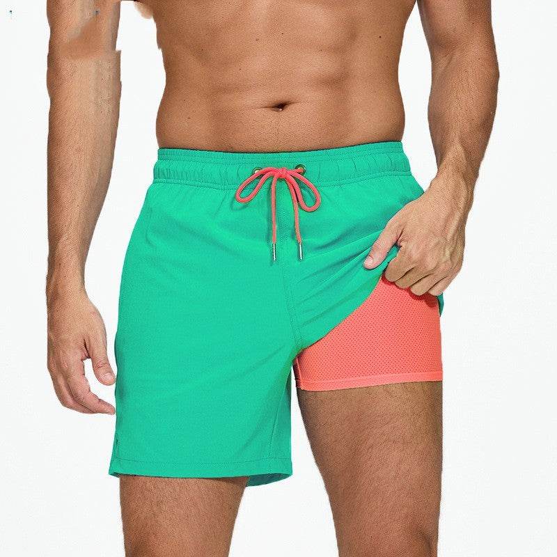Men's Quick-Drying Beach Pants - Stylish Double-Layer Swim Trunks 2025 - Buy Center