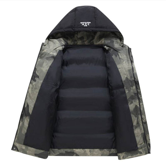 Men's Cotton-Padded Coat - Stylish Parka for Autumn & Winter 2025 - Buy Center