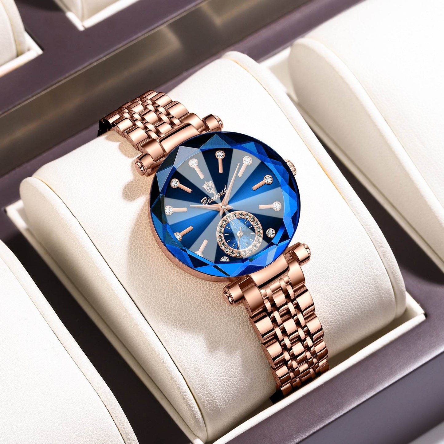 Niche Women's Waterproof Quartz Watch - Stylish Rose Gold Design 2025 - Buy Center