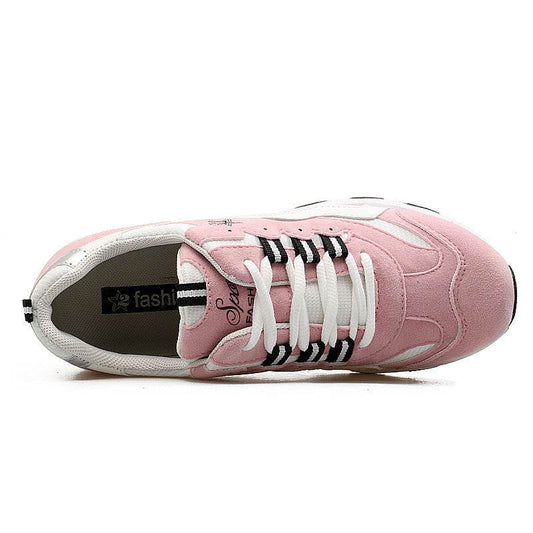 Buycenter Women's Low-top Platform Sneakers - Casual, Lightweight, Non-Slip - Buy Center