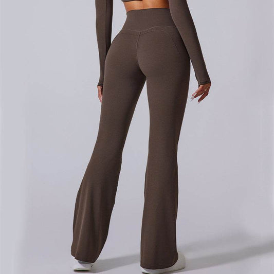 Women's High Waist Flared Yoga Pants - Slim Fit & Breathable Comfort - Buy Center