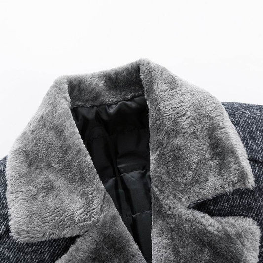 Men's Woolen Coat - Stylish Lapel Design for Autumn & Winter Warmth - Buy Center