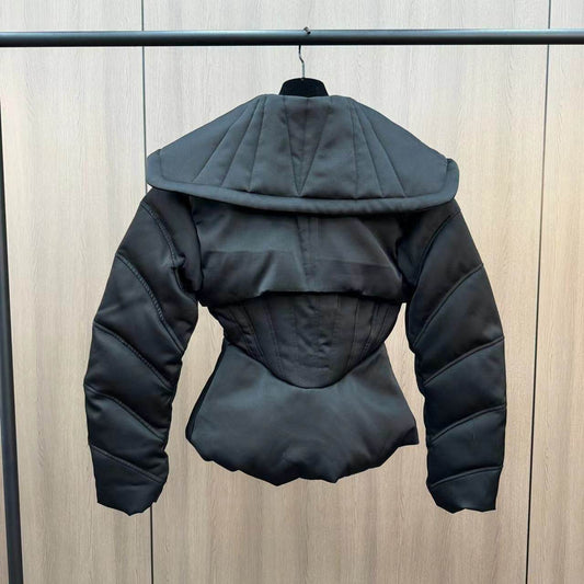 Women's Waist Slimming Down Jacket - Stylish, Warm & Versatile for Winter - Buy Center