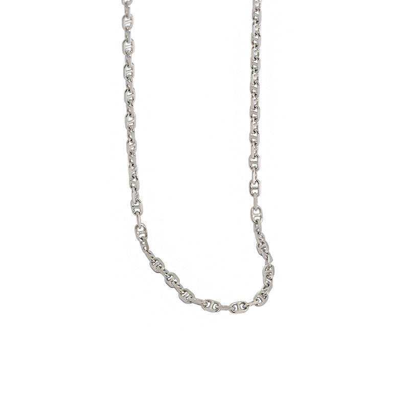 Minimalist Pig Nose Necklace - 925 Sterling Silver for Women, Adjustable Length - Buy Center