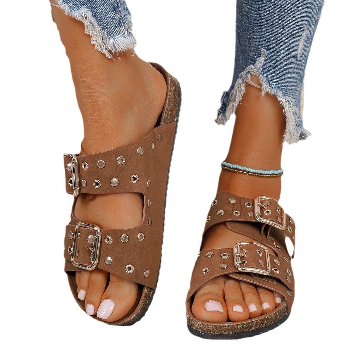 Buycenter Women's Thick-Soled Slippers - Casual Beach Shoes for Plus Size - Buy Center
