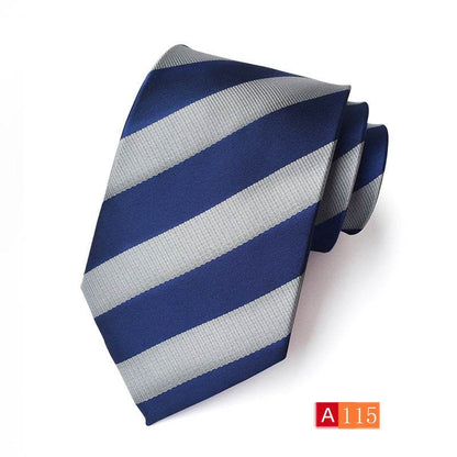 Buycenter Men's Jacquard Tie - Classic Black Stylish Formal Accessory - Buy Center