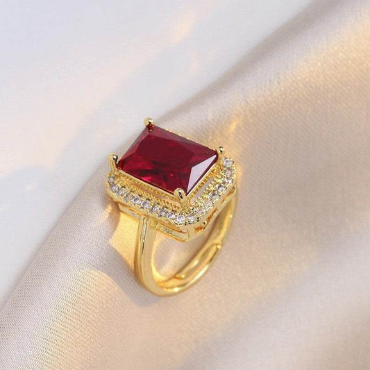 High-Grade Copper Ring Jewelry - Stunning Red Design, Trendy Style 2025 - Buy Center