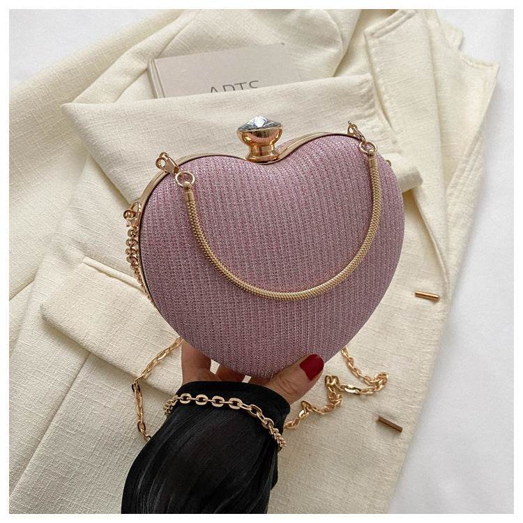 Love Chain Crossbody Handbag - Stylish Sequin Design for Valentine’s Day - Buy Center