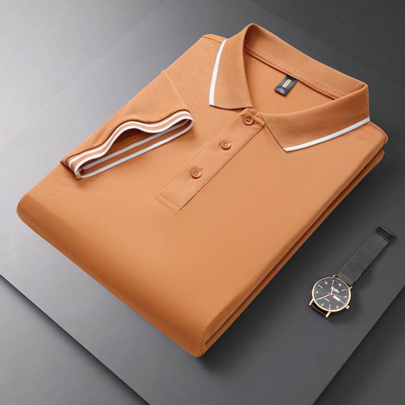 Men's Solid Polo Shirt - Short Sleeve Cotton T-Shirt in Vibrant Colors - Buy Center
