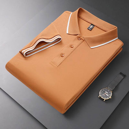 Men's Solid Polo Shirt - Short Sleeve Cotton T-Shirt in Vibrant Colors - Buy Center