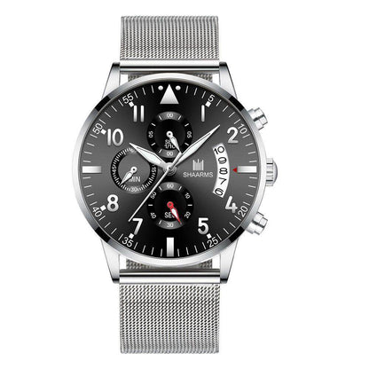 Concept Men's Mesh Strap Quartz Watch - Stylish Calendar Design 2025 - Buy Center