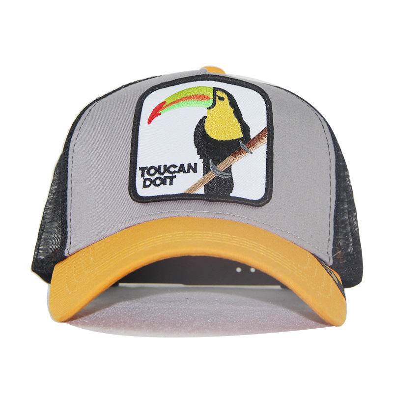 Buycenter Retro Cartoon Men's Cotton Mesh Hat - Animal Pattern Style - Buy Center