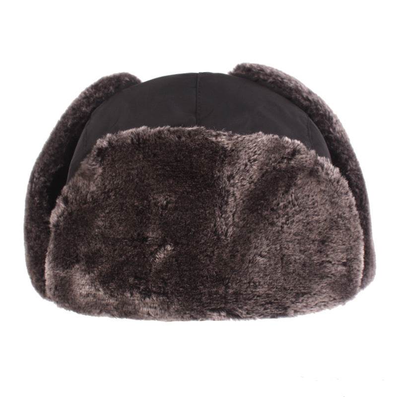 Men's Plus Velvet Ear Protection Bomber Hat - Stylish Cold Weather Accessory - Buy Center