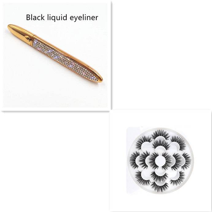 Multicolor Self-Adhesive Eyeliner False Eyelashes - Easy Application & Versatile Styles - Buy Center