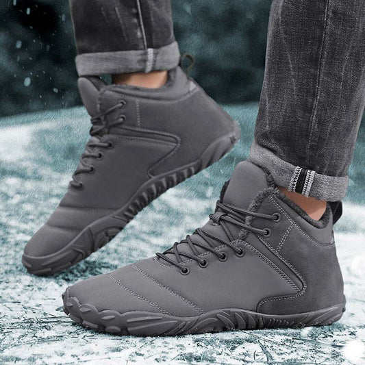Men's Plush Casual Warm Boots - Non-Slip Rubber Sole & Cozy Comfort - Buy Center