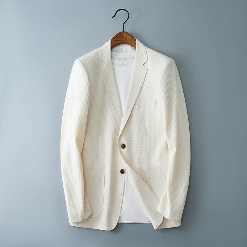 Youth Plaid Leisure Suit Coat - Stylish Trench for All Seasons - Buy Center