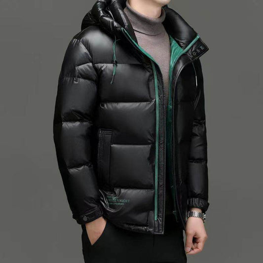 Men's Winter Down Jacket - Cold-Proof Graphene Hood, Stylish Comfort - Buy Center