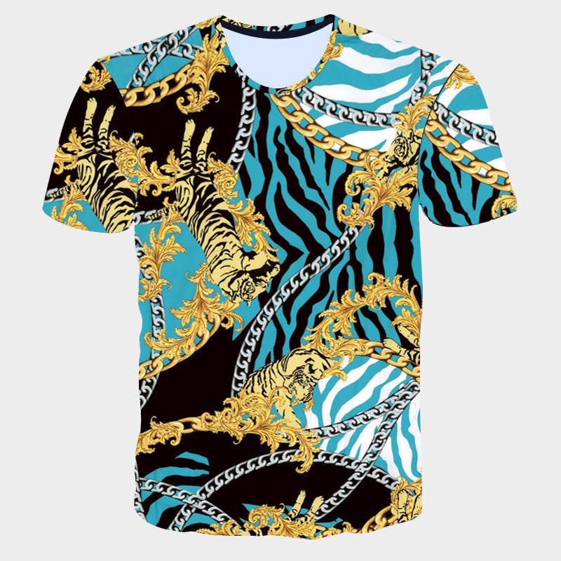 Men's 3D Striped Letter Print T-Shirt - Casual Summer Style 2025 - Buy Center