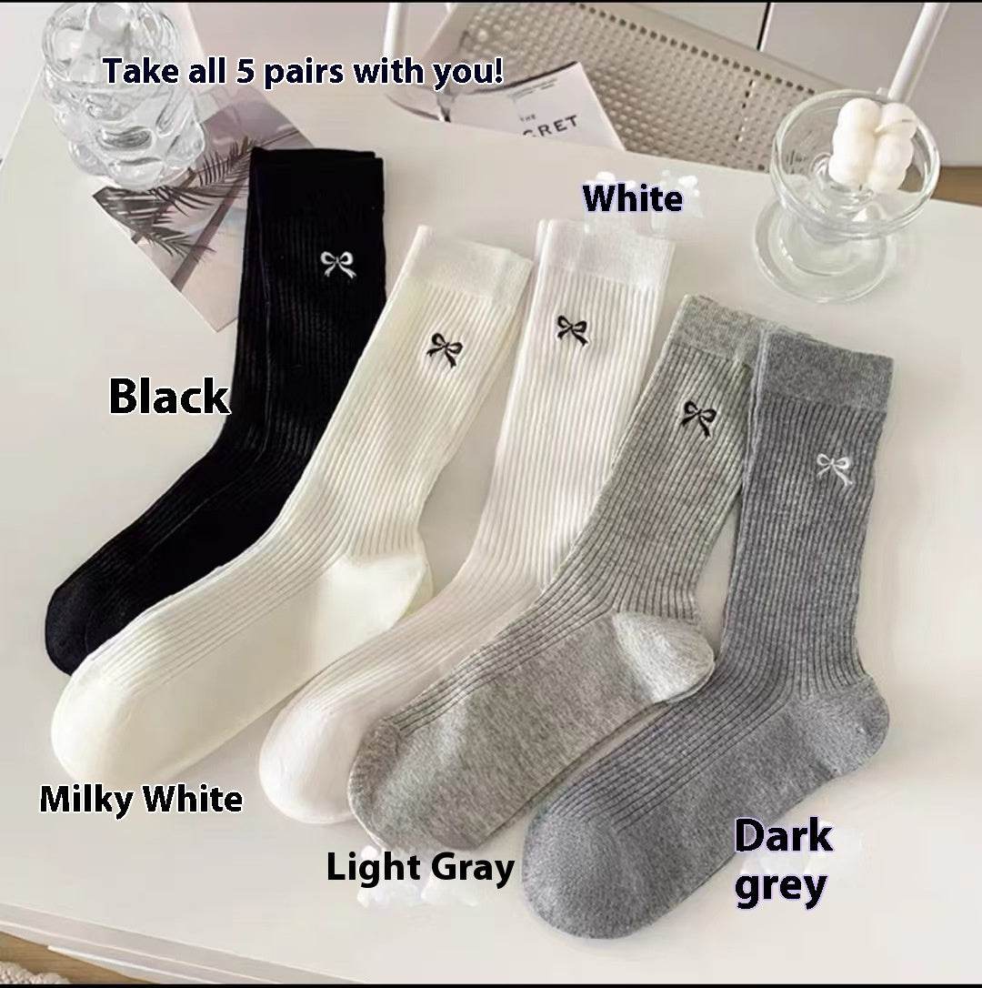Cute Brown Striped Couple Socks - Cozy Autumn & Winter Essentials - Buy Center
