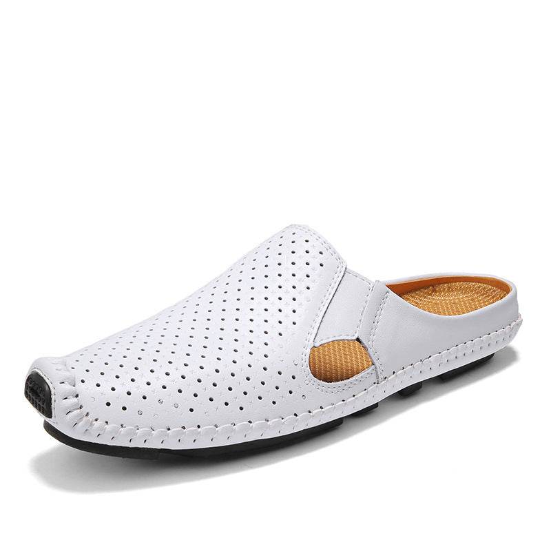 Buycenter Men's Hollow Semi-Slippers - Stylish & Breathable Comfort - Buy Center