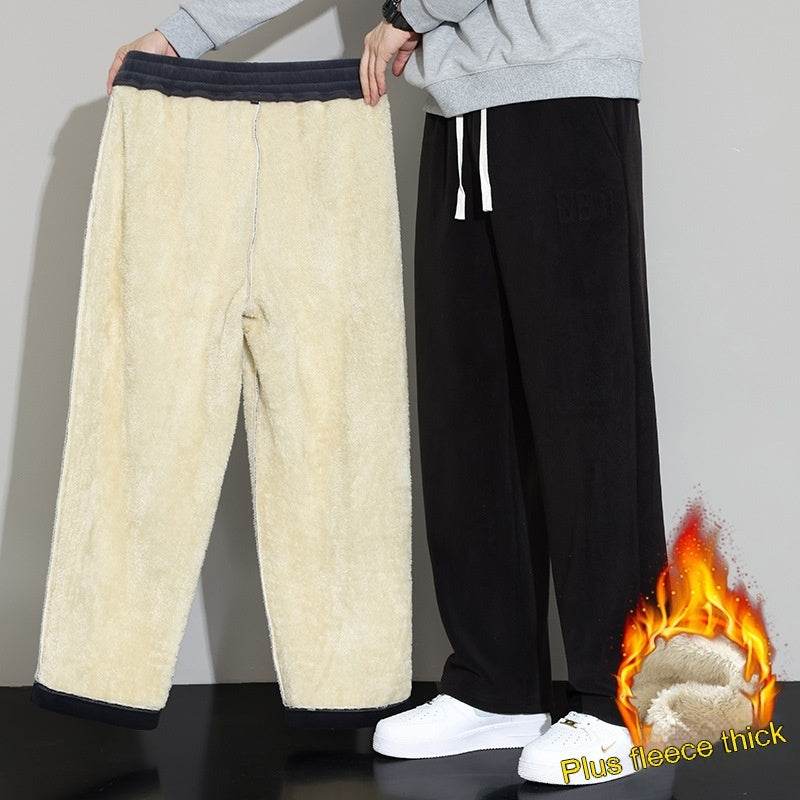Winter Men's Cashmere Harem Pants - Stylish Wide-Leg Trousers 2025 - Buy Center