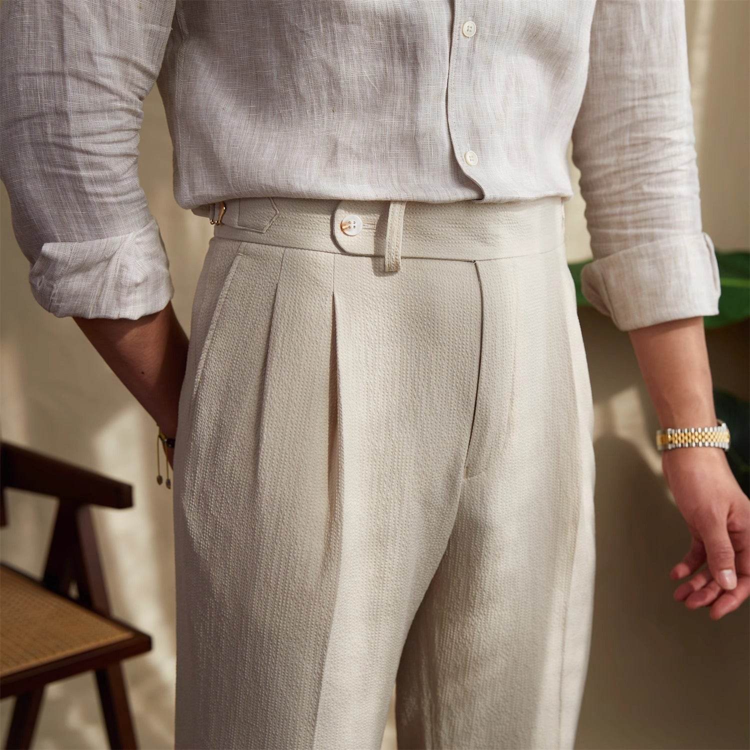 Buycenter Men's Business Casual Trousers - Stylish Fit & Easy Matching - Buy Center