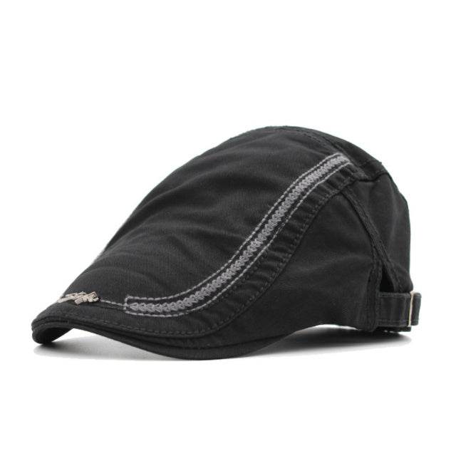 Men's Sun Protection Peaked Cap - Adjustable & Breathable Retro Style - Buy Center