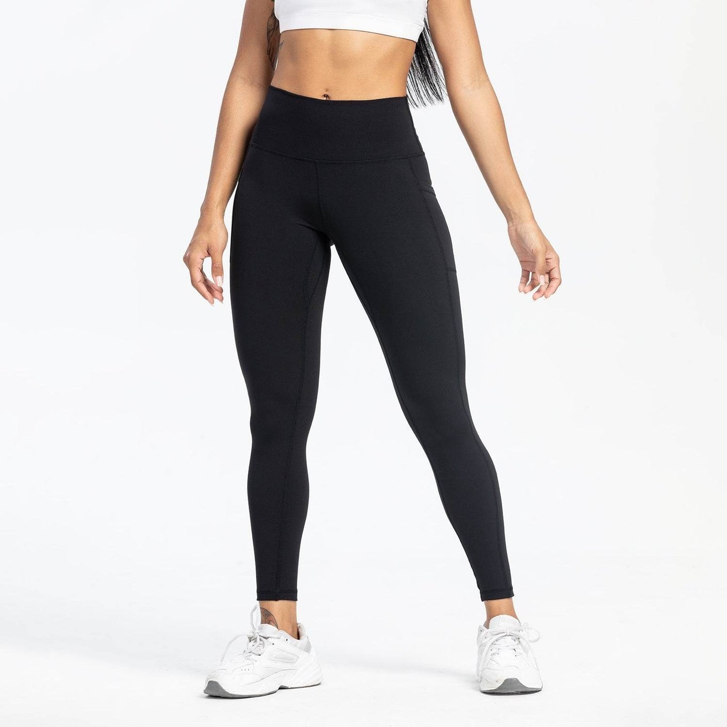 Women's High Waist Yoga Pants - Slim Fit, Pockets for Workouts 2025 - Buy Center