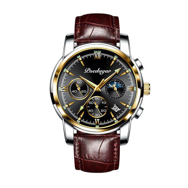 Multifunctional Men's Waterproof Watch - Luminous Quartz Style from Buycenter - Buy Center