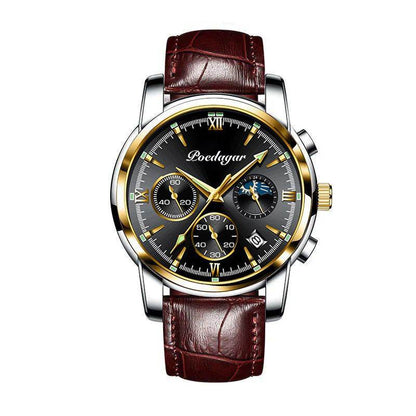 Multifunctional Men's Waterproof Watch - Luminous Quartz Style from Buycenter - Buy Center