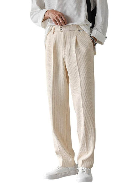 Winter Casual Loose Straight Corduroy Pants - Stylish & Comfy 2025 - Buy Center