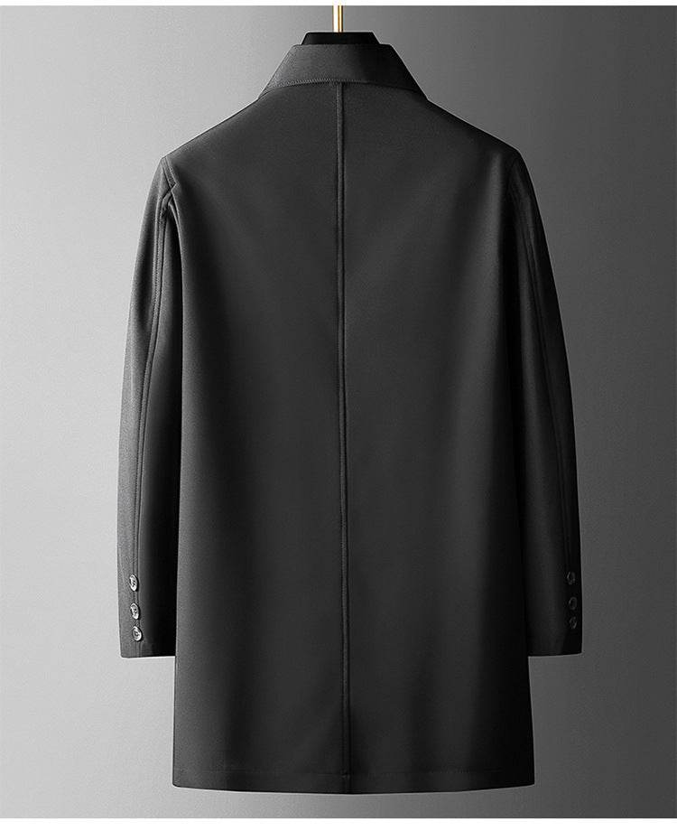 Men's Casual Loose Trench Coat - Trendy Mid-Length for Winter Style - Buy Center
