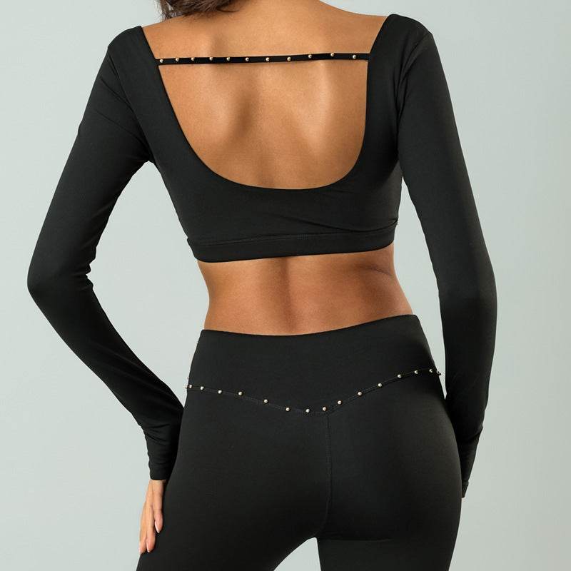 Buycenter Women's Long Sleeve Workout Top - High Elastic Quick-Drying Design - Buy Center