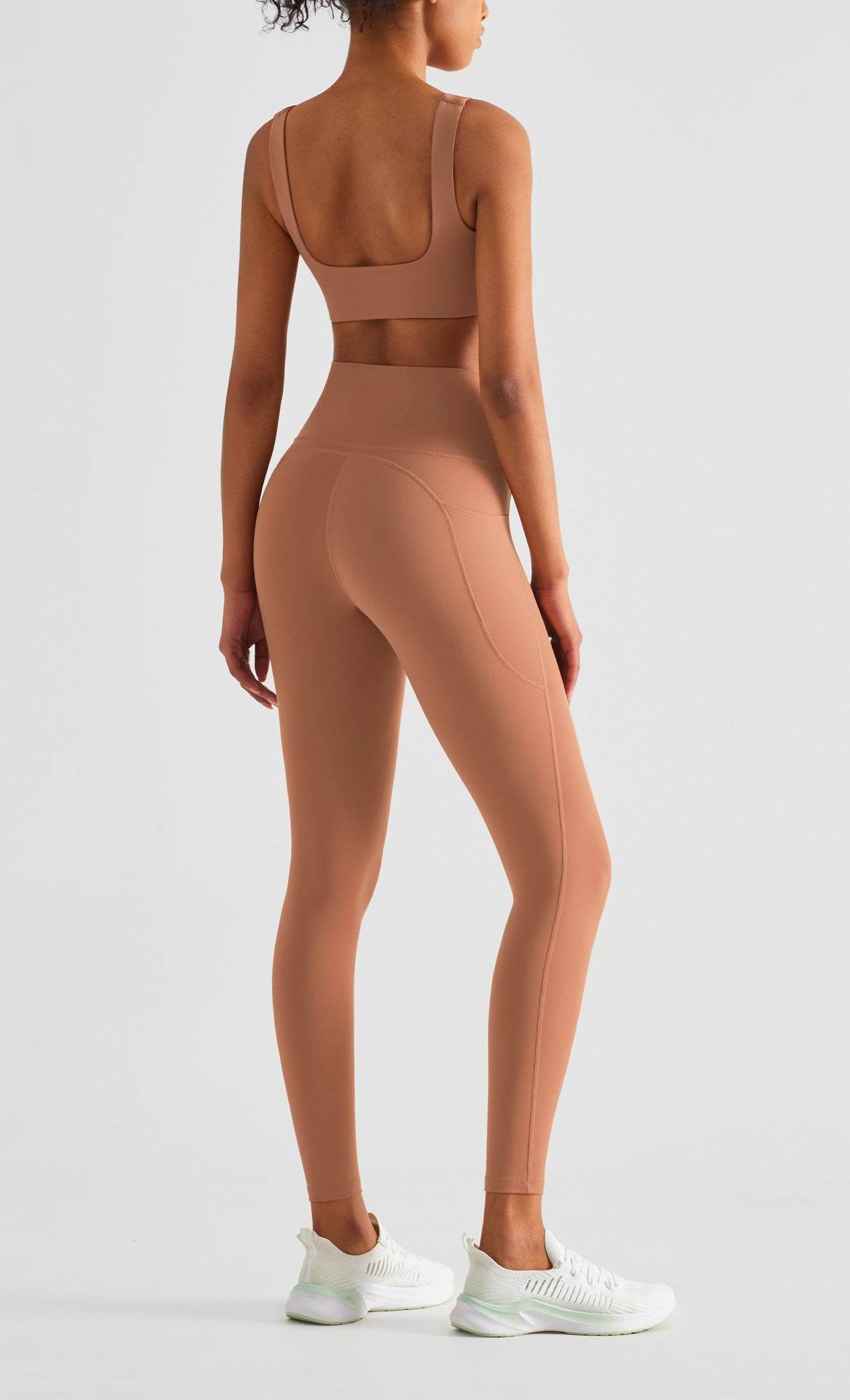 Buycenter High Waisted Yoga Pants for Women - Peach Lift, Black/Blue Options - Buy Center