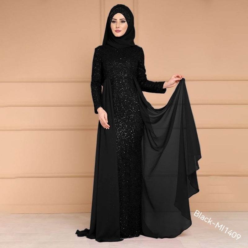 Elegant Sequined Long Fish Tail Bridesmaid Dress - Retro Style 2025 - Buy Center