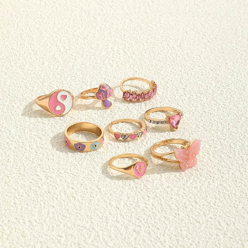 European & American Color Dripping Ring - Trendy Engagement Jewelry 2025 - Buy Center