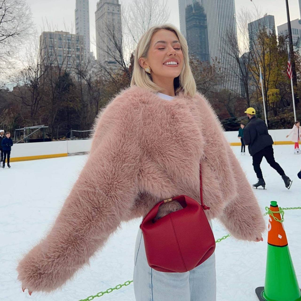 Stylish Polyester Imitation Fur Women's Cardigan Coat - Trendy Fashion 2025 - Buy Center